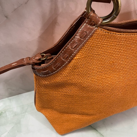 Fossil Relic Belize Woven Straw & Leather Tote NWT - Picture 9 of 12